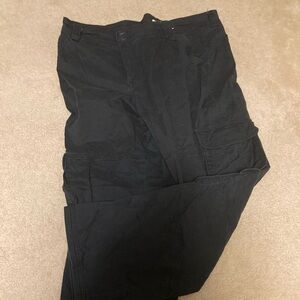 Abercrombie & Fitch Womens Black Cargo Pants- 34 long
